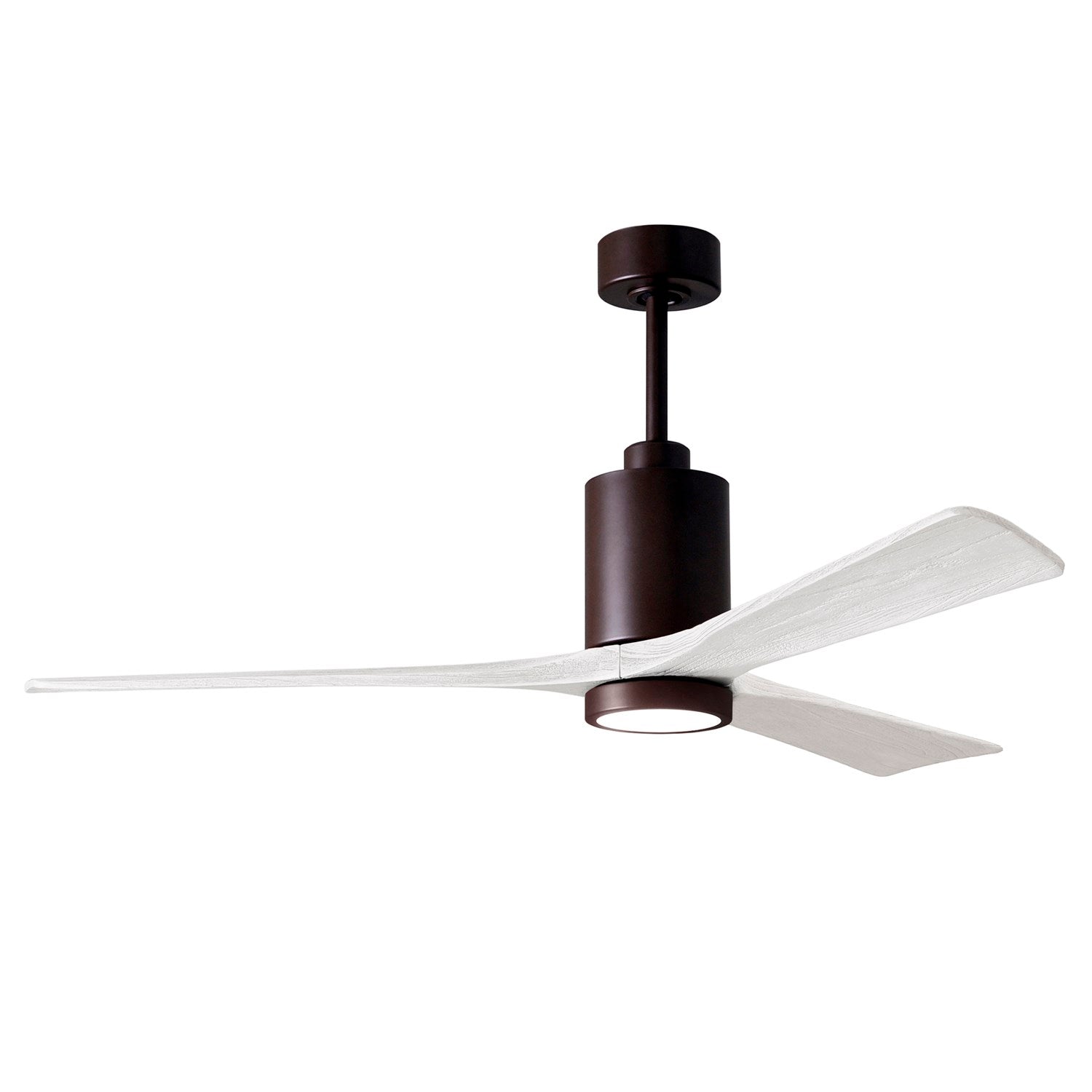 60in Ceiling Fan In Textured Bronze And Matte White Blades by Matthews Fan Company