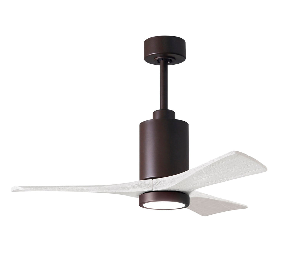 42in Ceiling Fan In Textured Bronze And Matte White Blades by Matthews Fan Company