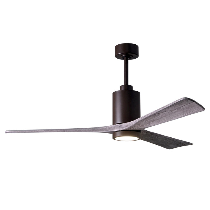 Three Bladed Paddle Fan Intextured Bronze.  Led Light Kit. by Matthews Fan Company