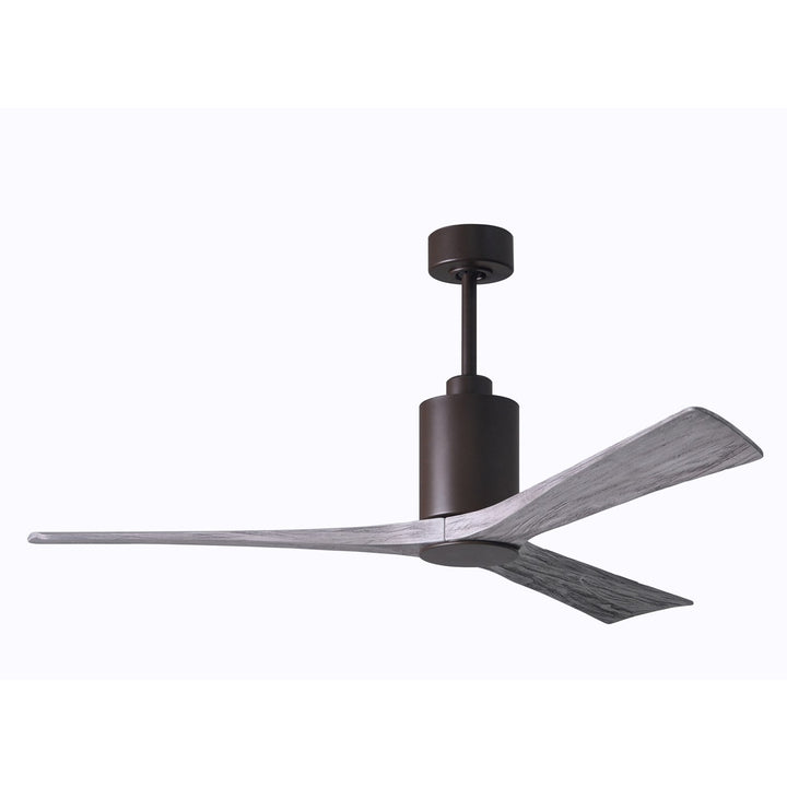 Three Bladed Paddle Fan Intextured Bronze.  Led Light Kit.
