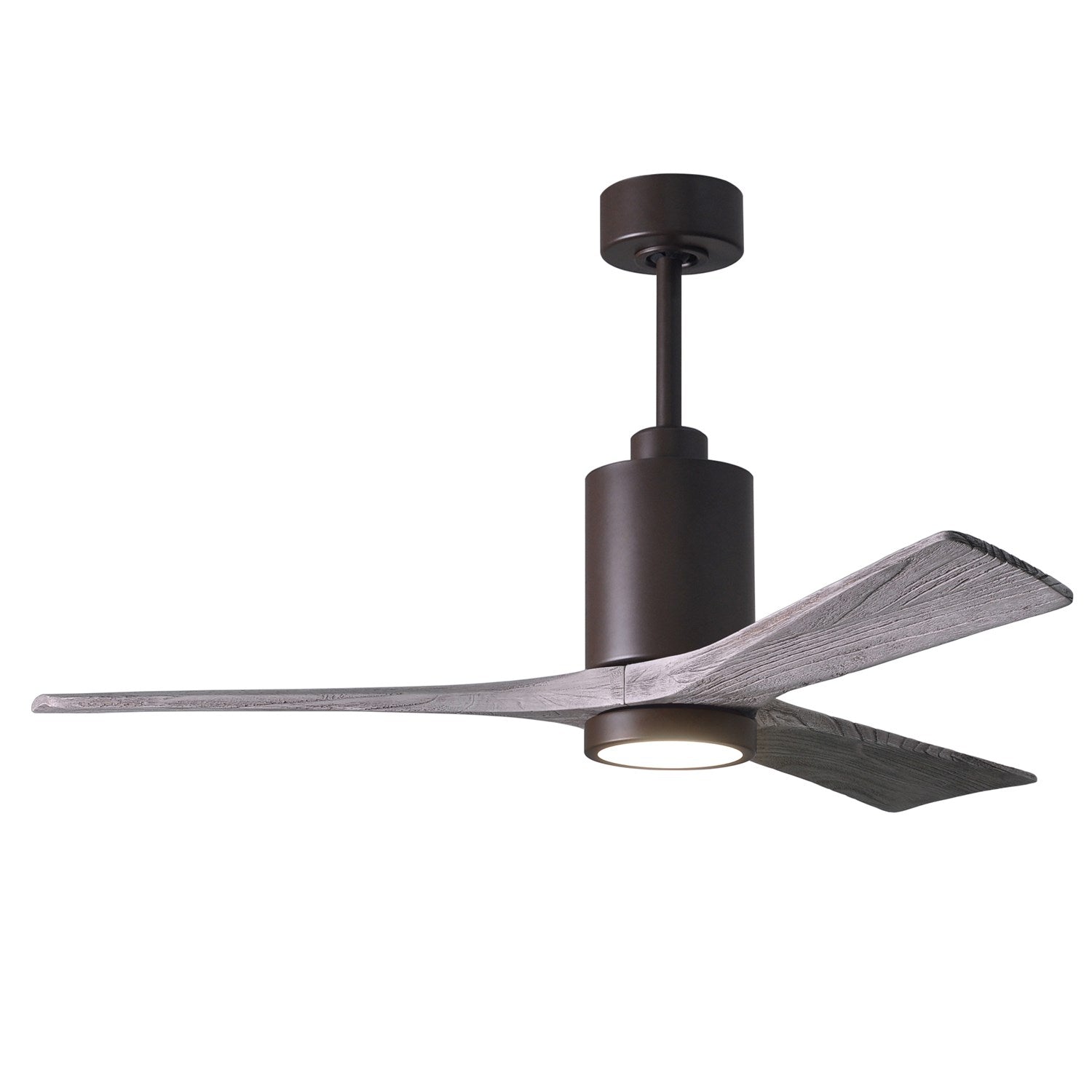 Three Bladed Paddle Fan In Textured Bronze.  Led Light Kit. by Matthews Fan Company