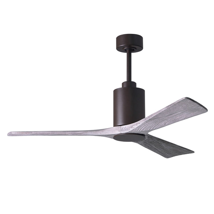 Three Bladed Paddle Fan In Textured Bronze.  Led Light Kit.