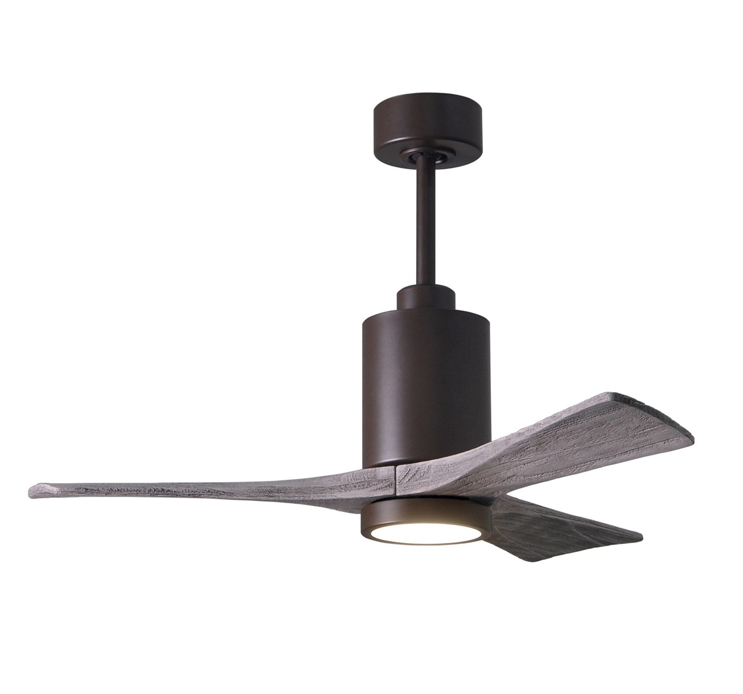 Three Bladed Paddle Fan In Textured Bronze.  Led Light Kit. by Matthews Fan Company
