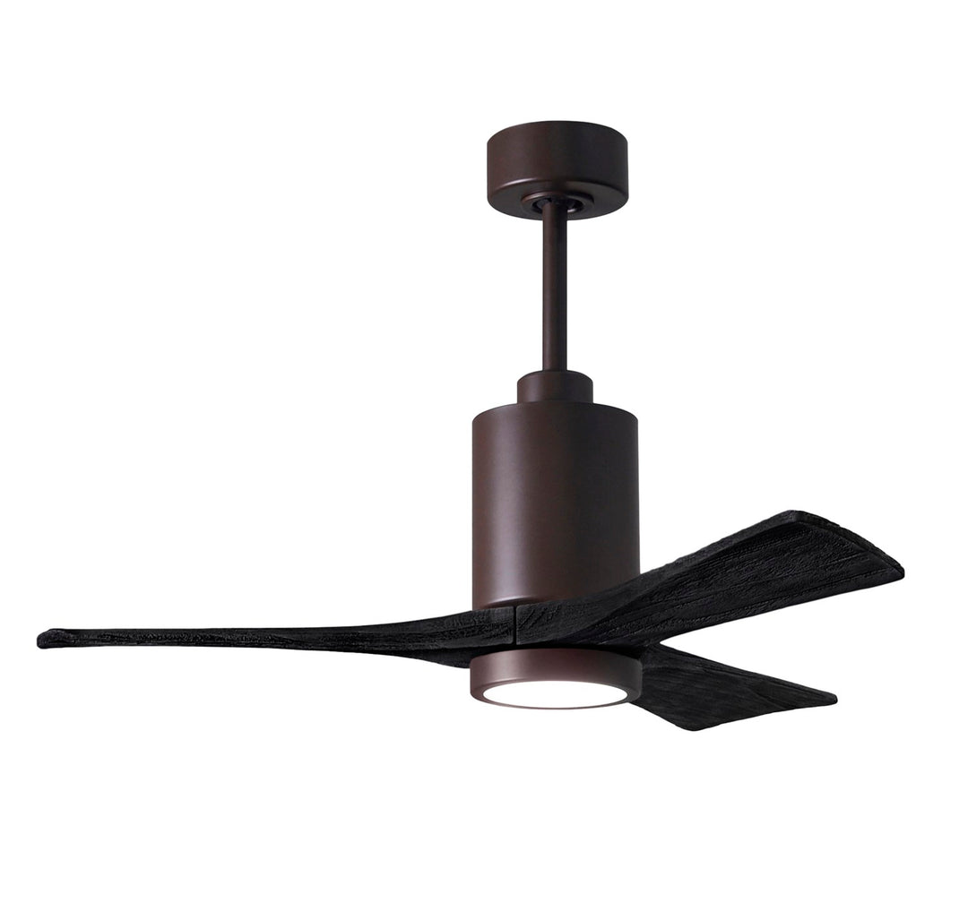 42in Ceiling Fan In Textured Bronze And Matte Black Blades by Matthews Fan Company