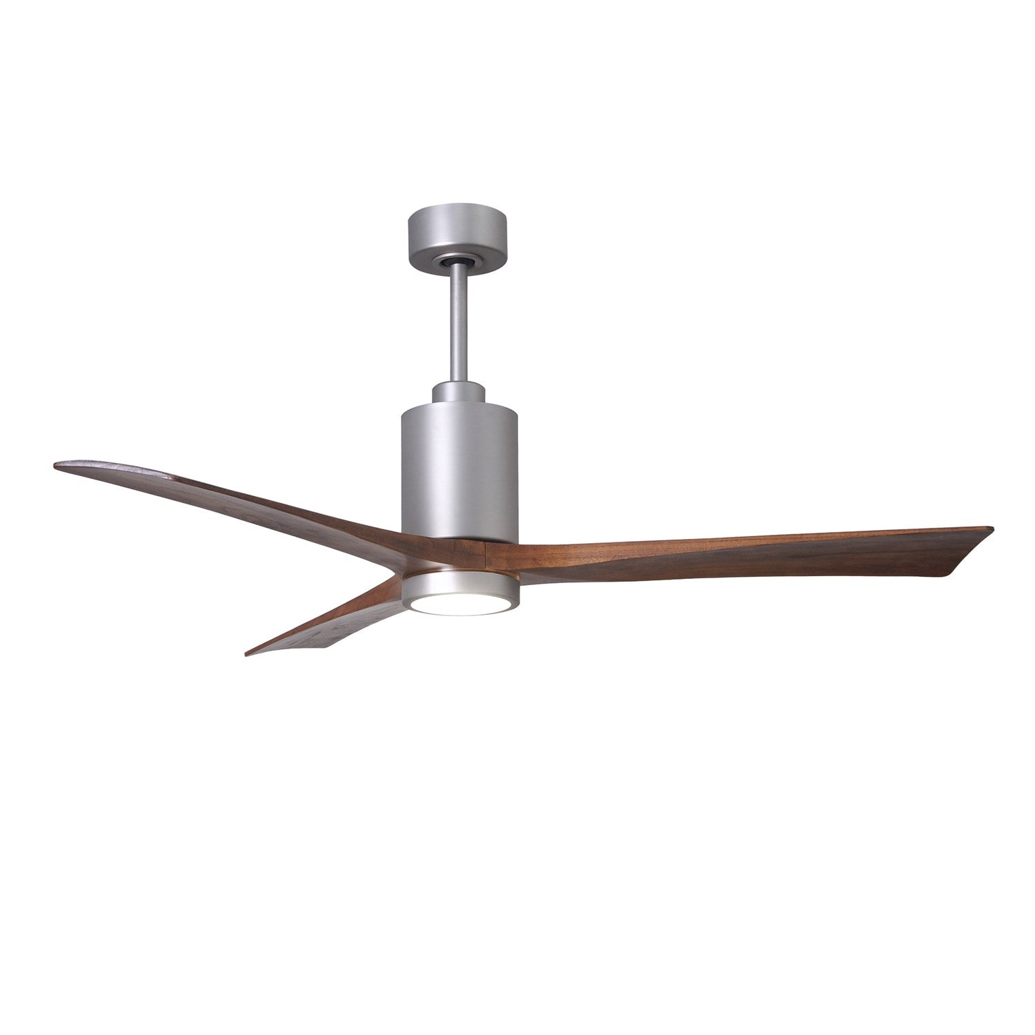 Three Bladed Paddle Fan In Brushed Nickel.  Led Light Kit. by Matthews Fan Company