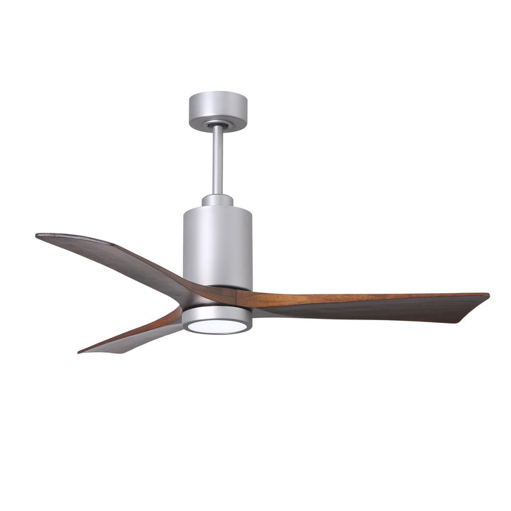 Three Bladed Paddle Fan In Brushed Nickel.  Led Light Kit. by Matthews Fan Company