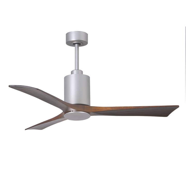 Three Bladed Paddle Fan In Brushed Nickel.  Led Light Kit.