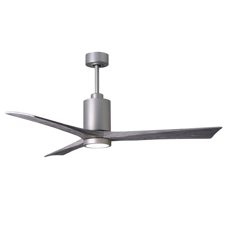 Three Bladed Paddle Fan In Brushed Nickel.  Led Light Kit. by Matthews Fan Company