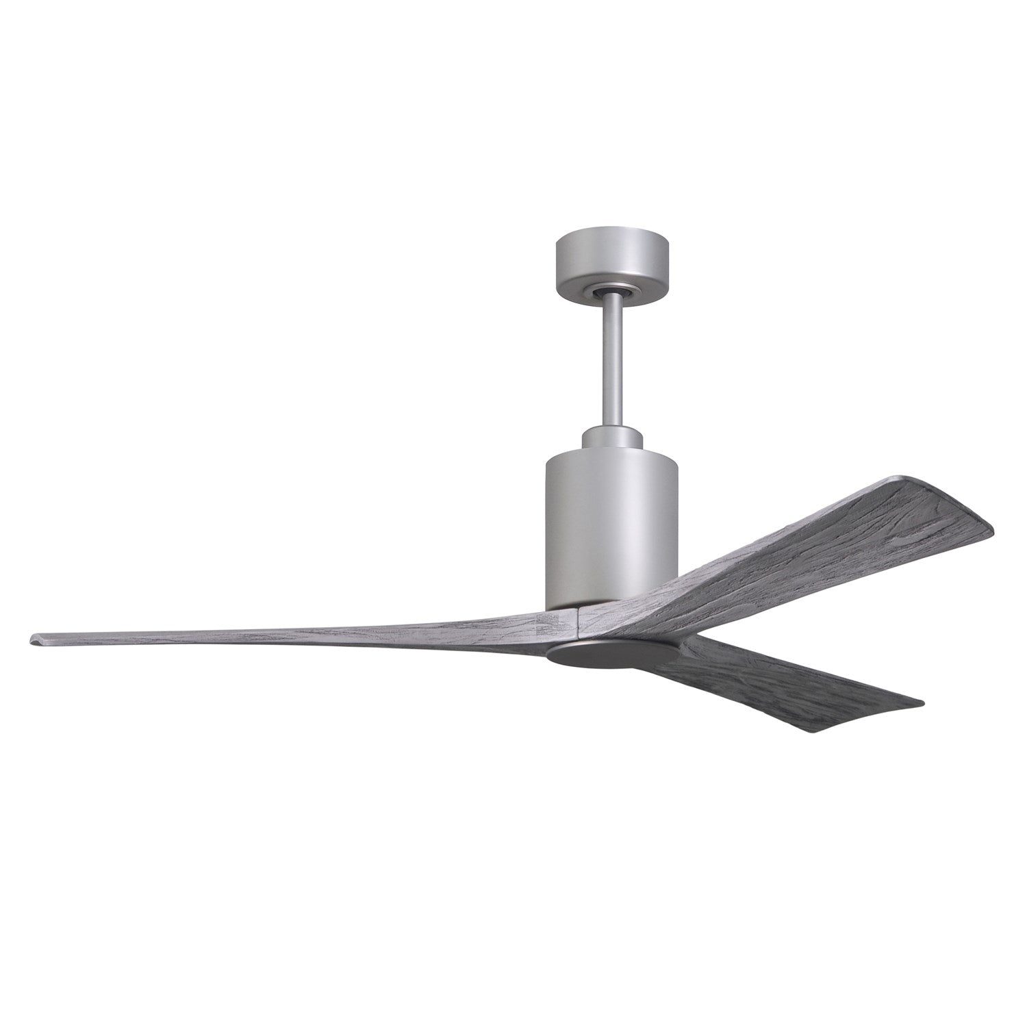 Three Bladed Paddle Fan In Brushed Nickel.  Led Light Kit.