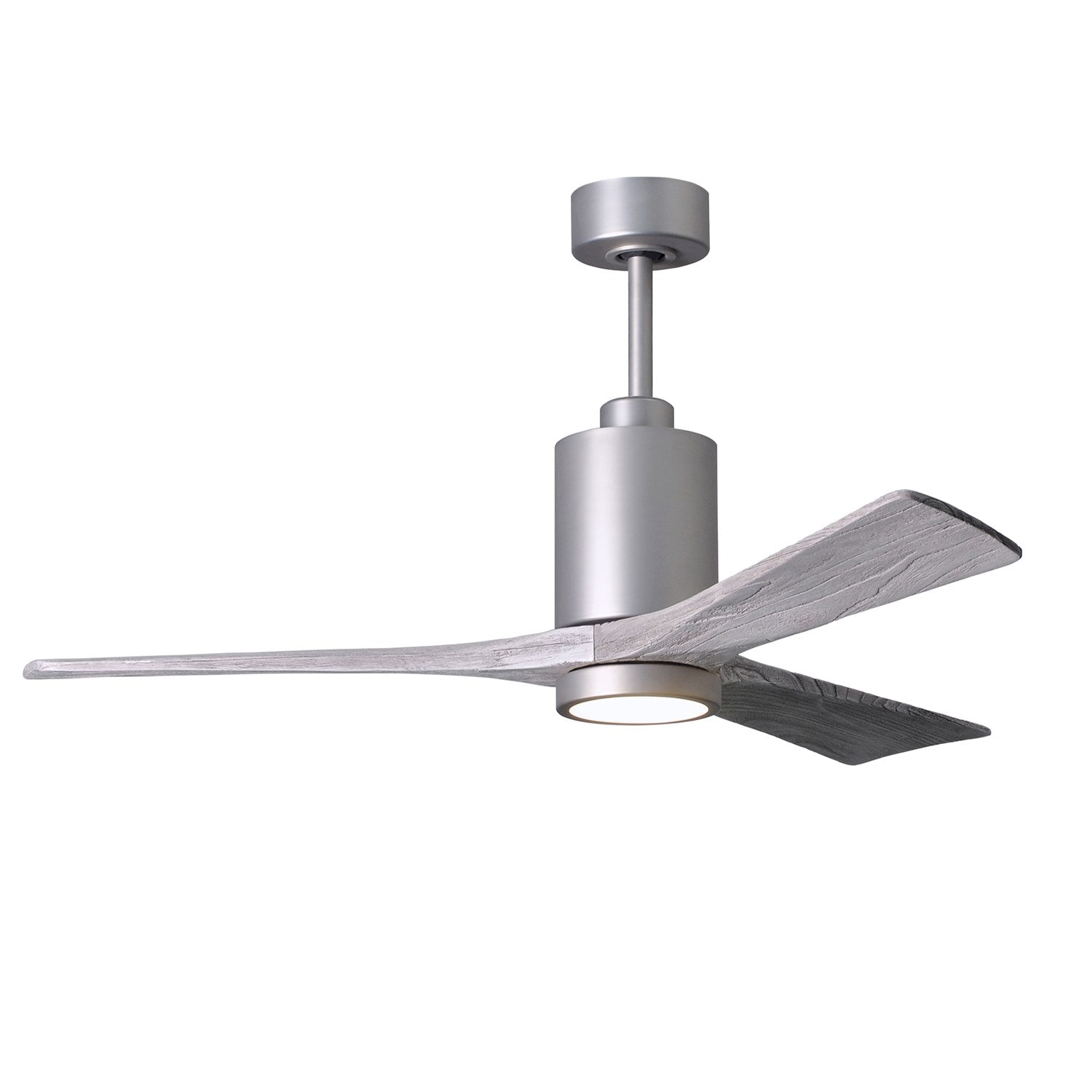Three Bladed Paddle Fan In Brushed Nickel.  Led Light Kit. by Matthews Fan Company