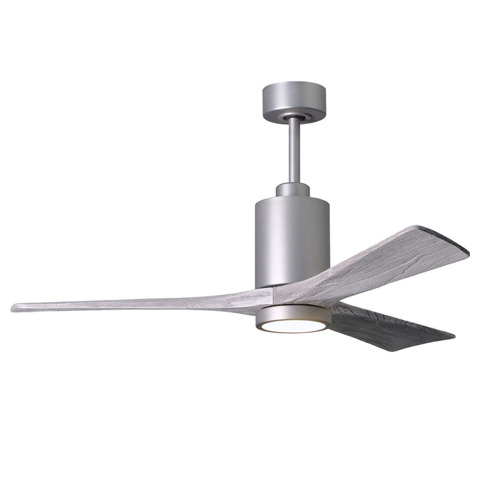 Three Bladed Paddle Fan In Brushed Nickel.  Led Light Kit. by Matthews Fan Company