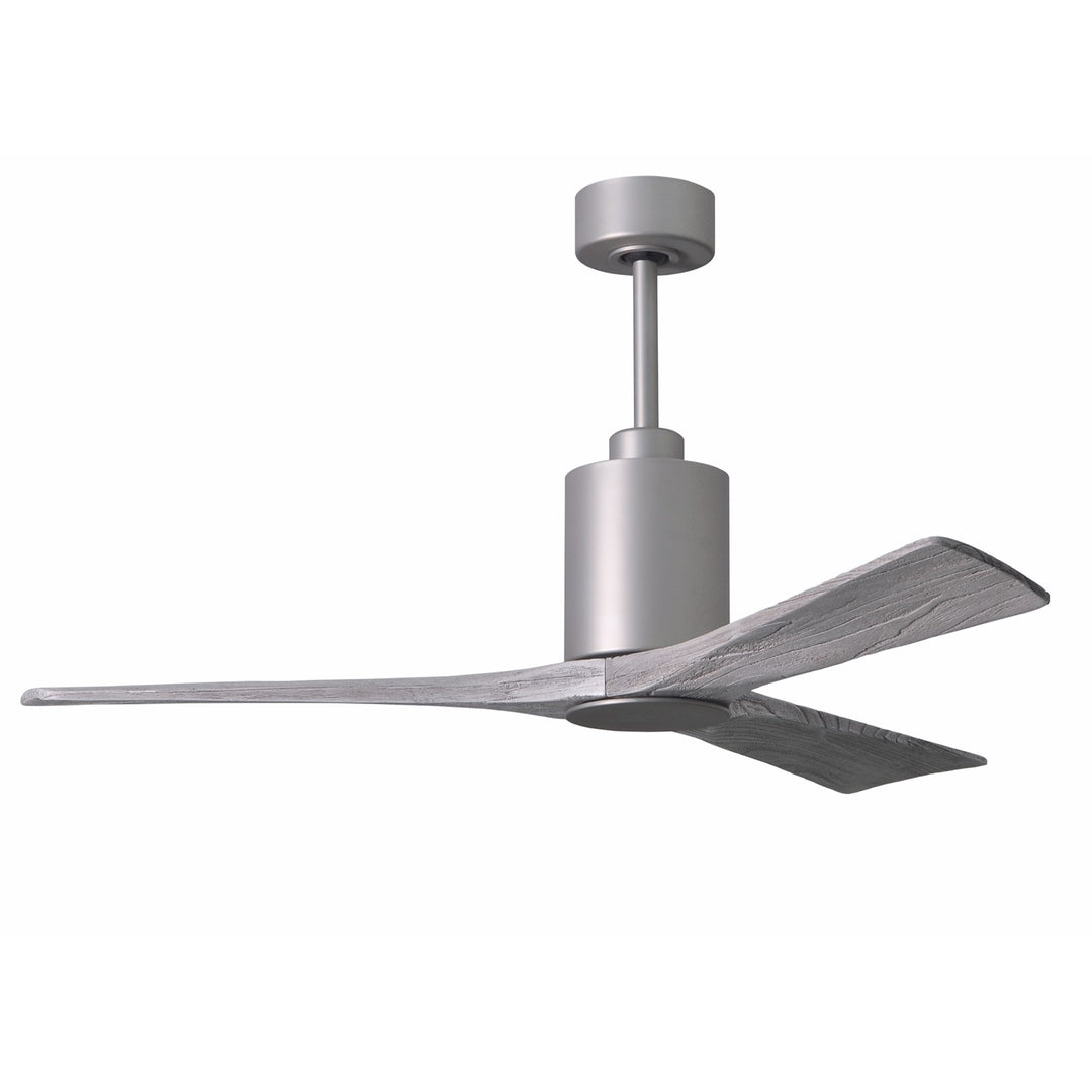 Three Bladed Paddle Fan In Brushed Nickel.  Led Light Kit.