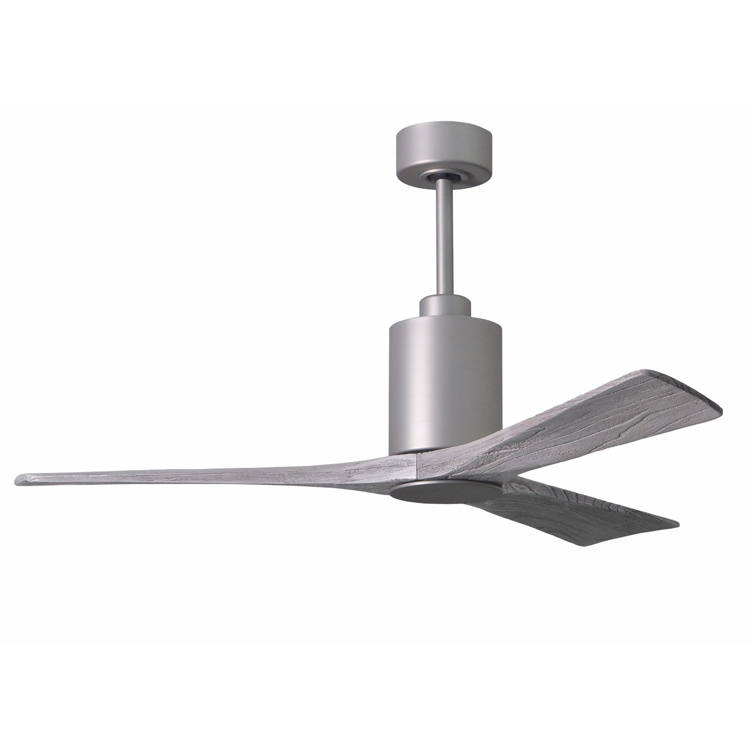 Three Bladed Paddle Fan In Brushed Nickel.  Led Light Kit.