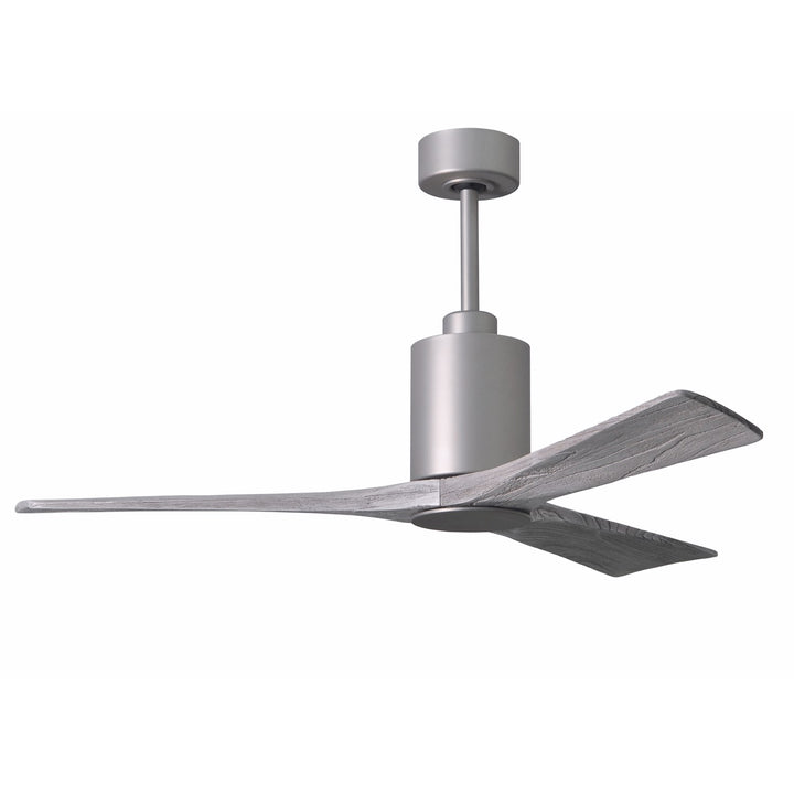 Three Bladed Paddle Fan In Brushed Nickel.  Led Light Kit.