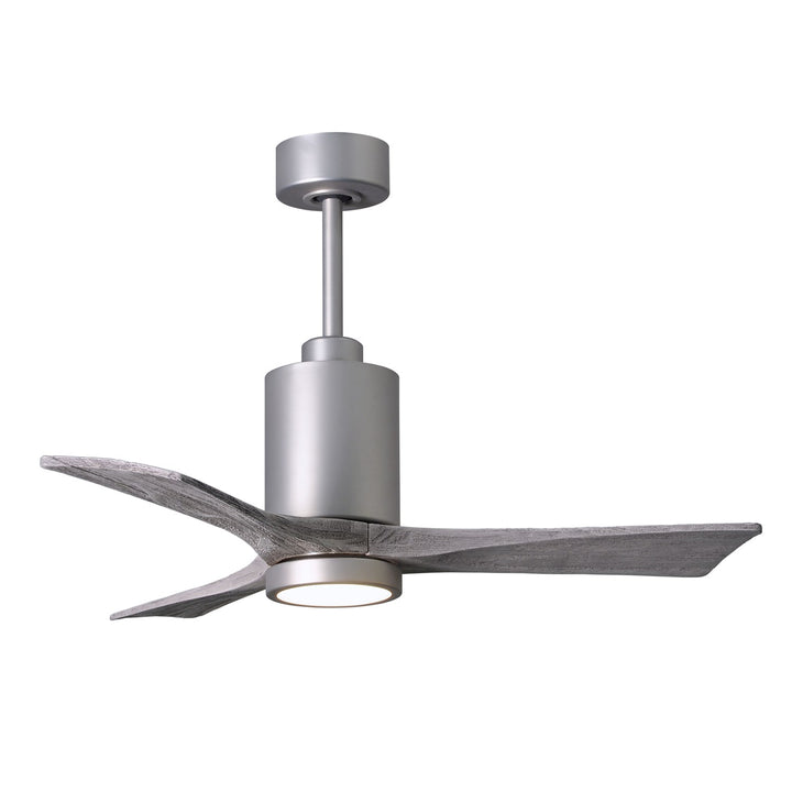 Three Bladed Paddle Fan In Brushed Nickel.  Led Light Kit. by Matthews Fan Company