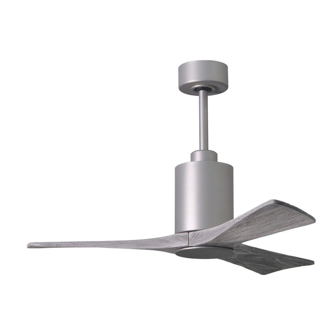 Three Bladed Paddle Fan In Brushed Nickel.  Led Light Kit.