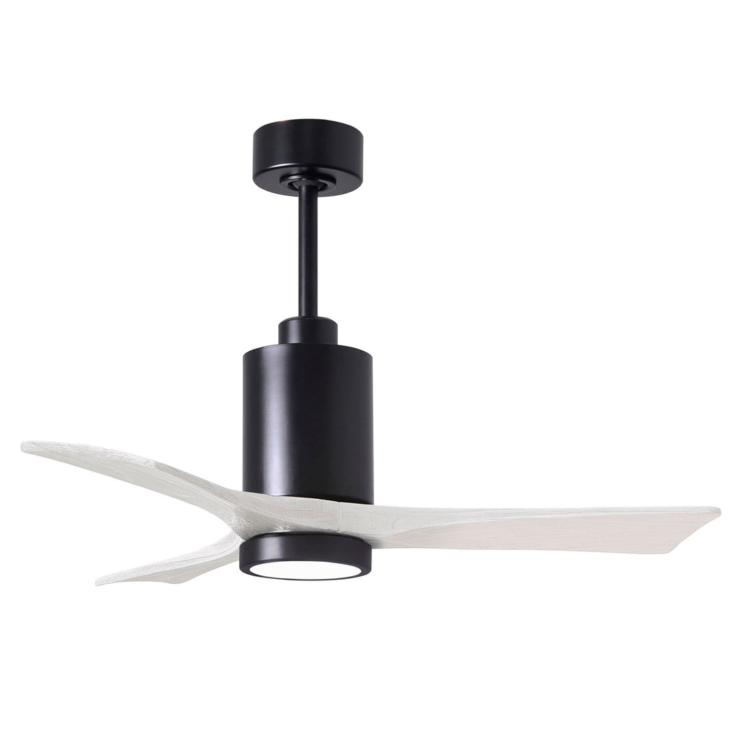 42in Ceiling Fan In Matte Black And Matte White Blades by Matthews Fan Company