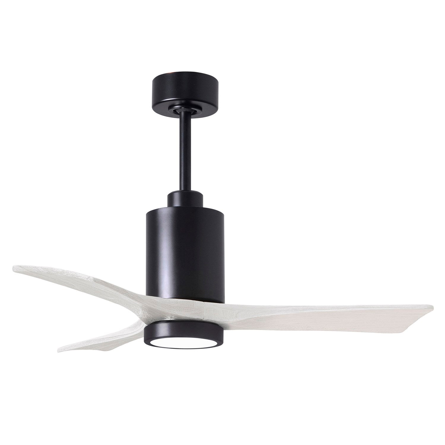 42in Ceiling Fan In Matte Black And Matte White Blades by Matthews Fan Company