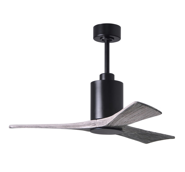 Three Bladed Paddle Fan In Matte Black.  Led Light Kit.