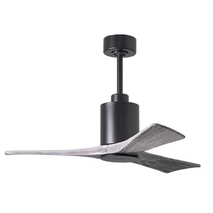 Three Bladed Paddle Fan In Matte Black.  Led Light Kit.