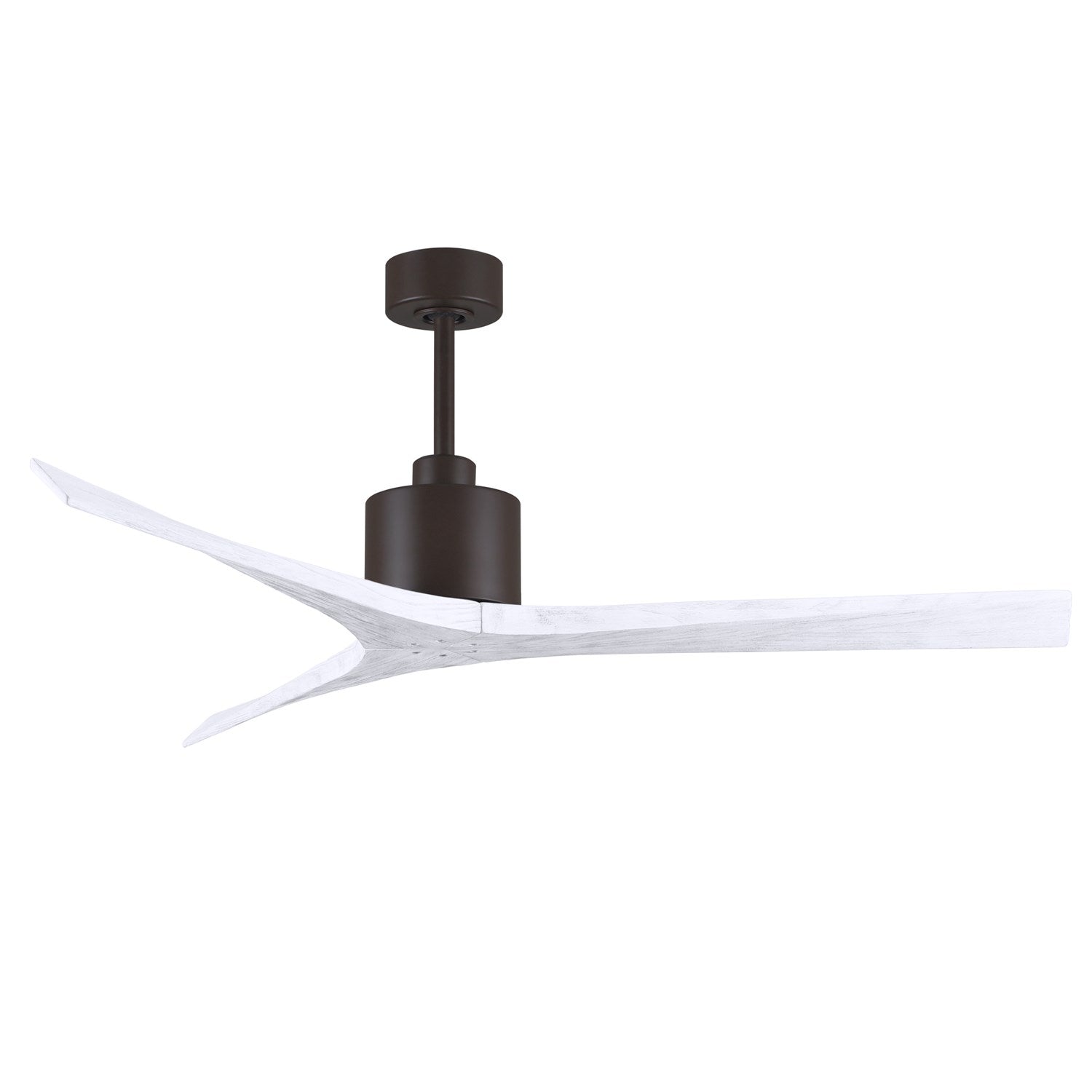 60in Ceiling Fan In Textured Bronze And Matte White Blades by Matthews Fan Company