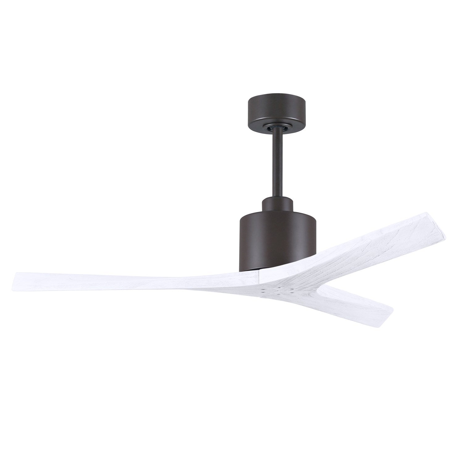 52in Ceiling Fan In Textured Bronze And Matte White Blades