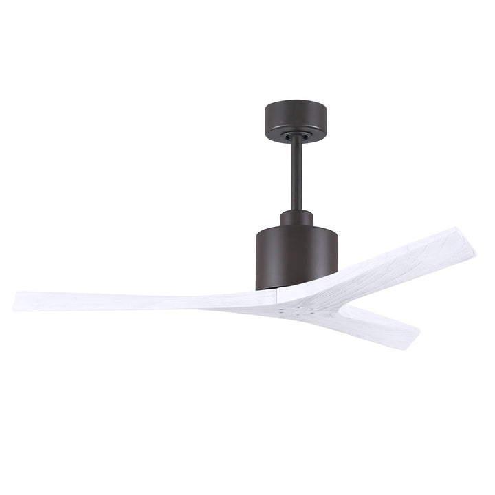 52in Ceiling Fan In Textured Bronze And Matte White Blades