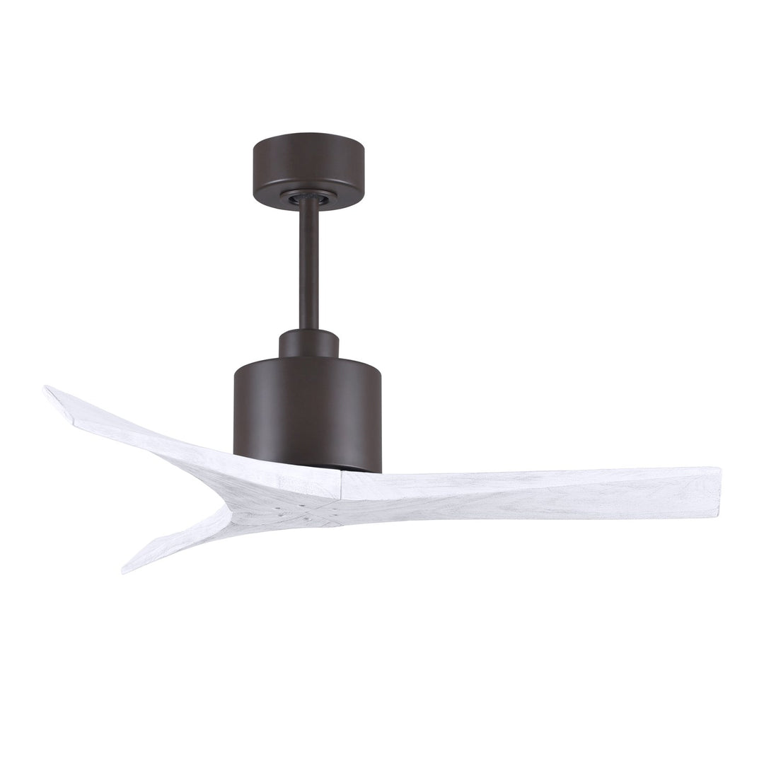 42in Ceiling Fan In Textured Bronze And Matte White Blades by Matthews Fan Company