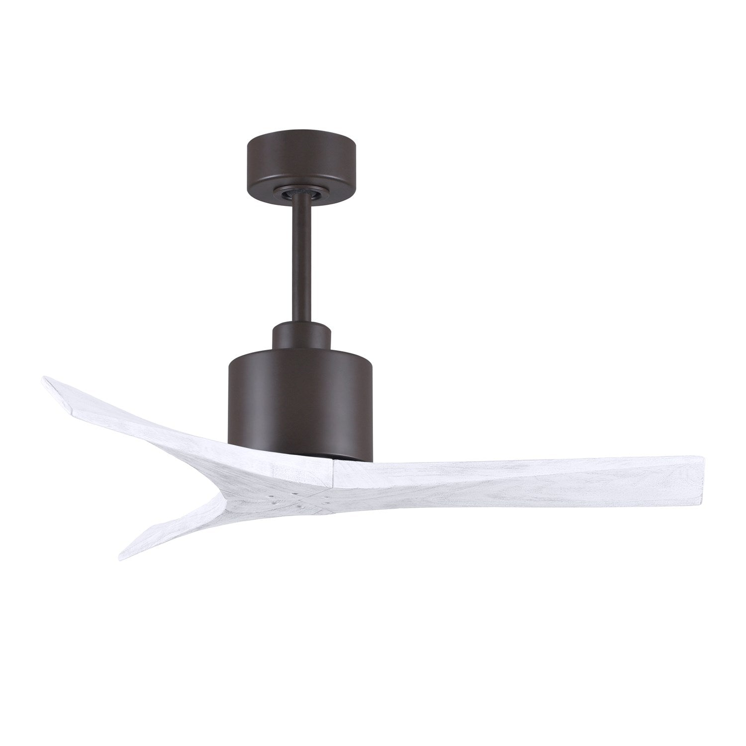 42in Ceiling Fan In Textured Bronze And Matte White Blades by Matthews Fan Company