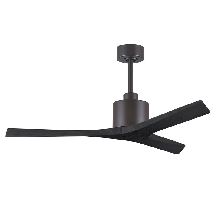 52in Ceiling Fan In Textured Bronze And Matte Black Blades