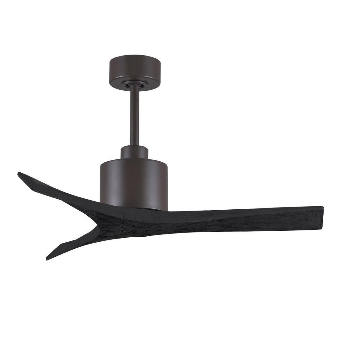 42in Ceiling Fan In Textured Bronze And Matte Black Blades by Matthews Fan Company