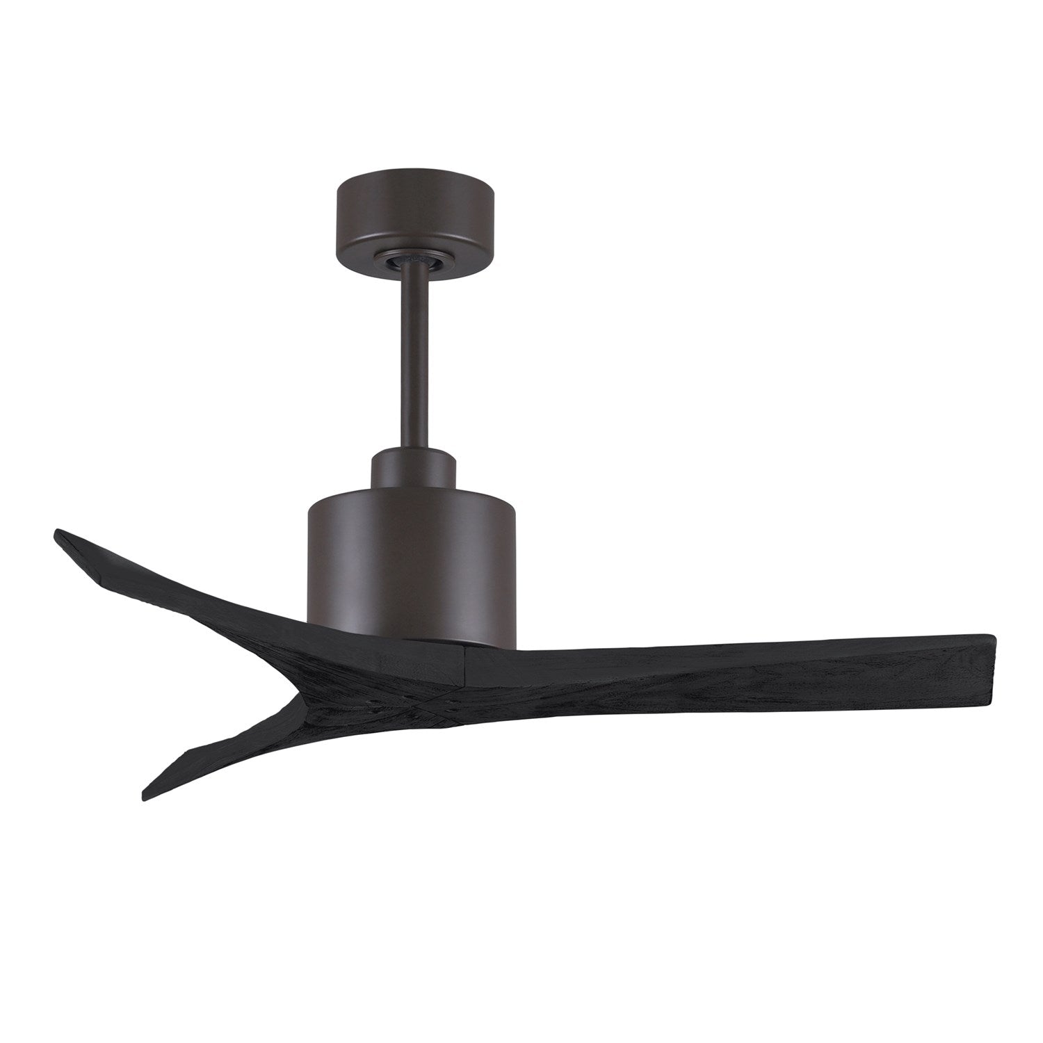 42in Ceiling Fan In Textured Bronze And Matte Black Blades by Matthews Fan Company