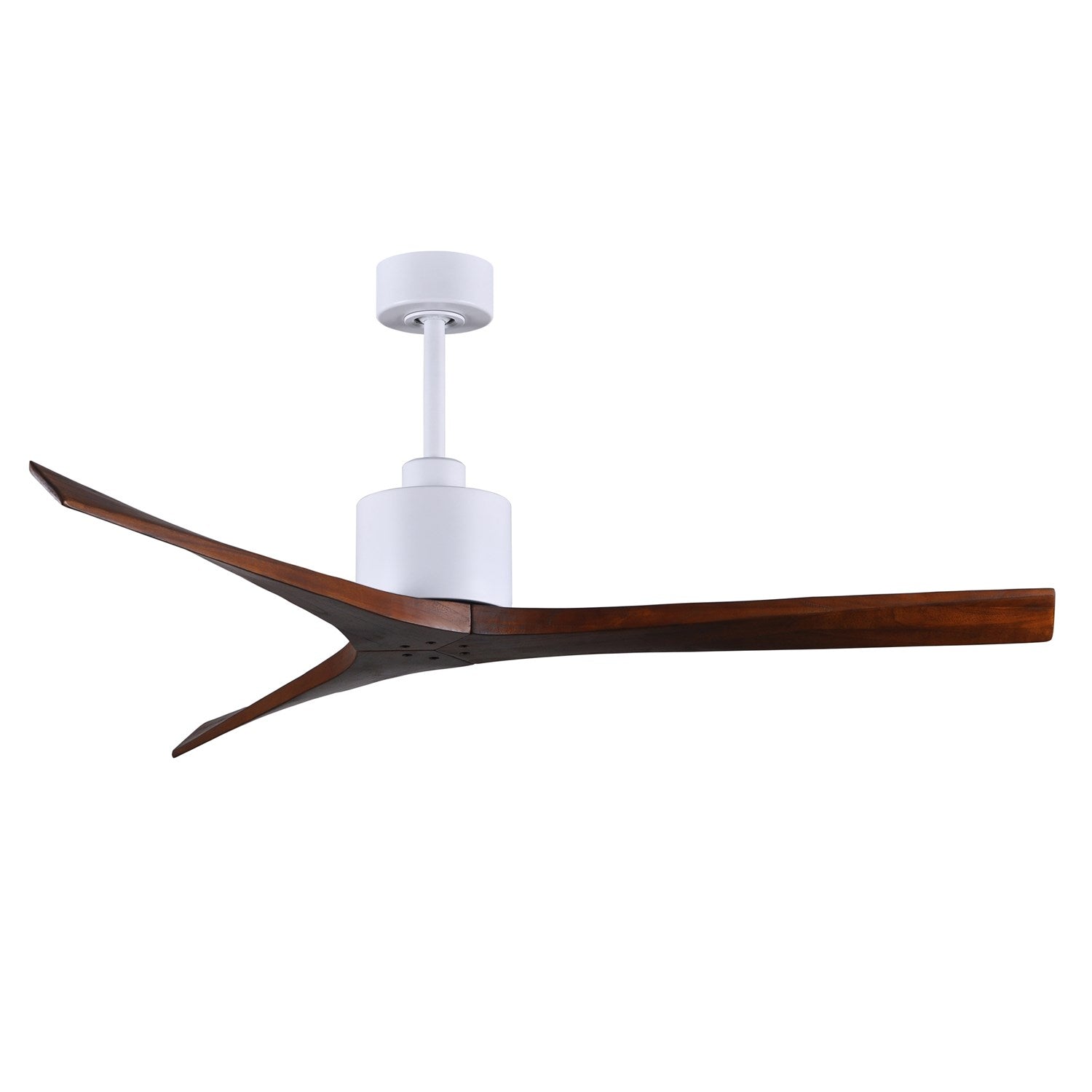 60in - Matte White - Walnut Blades by Matthews Fan Company