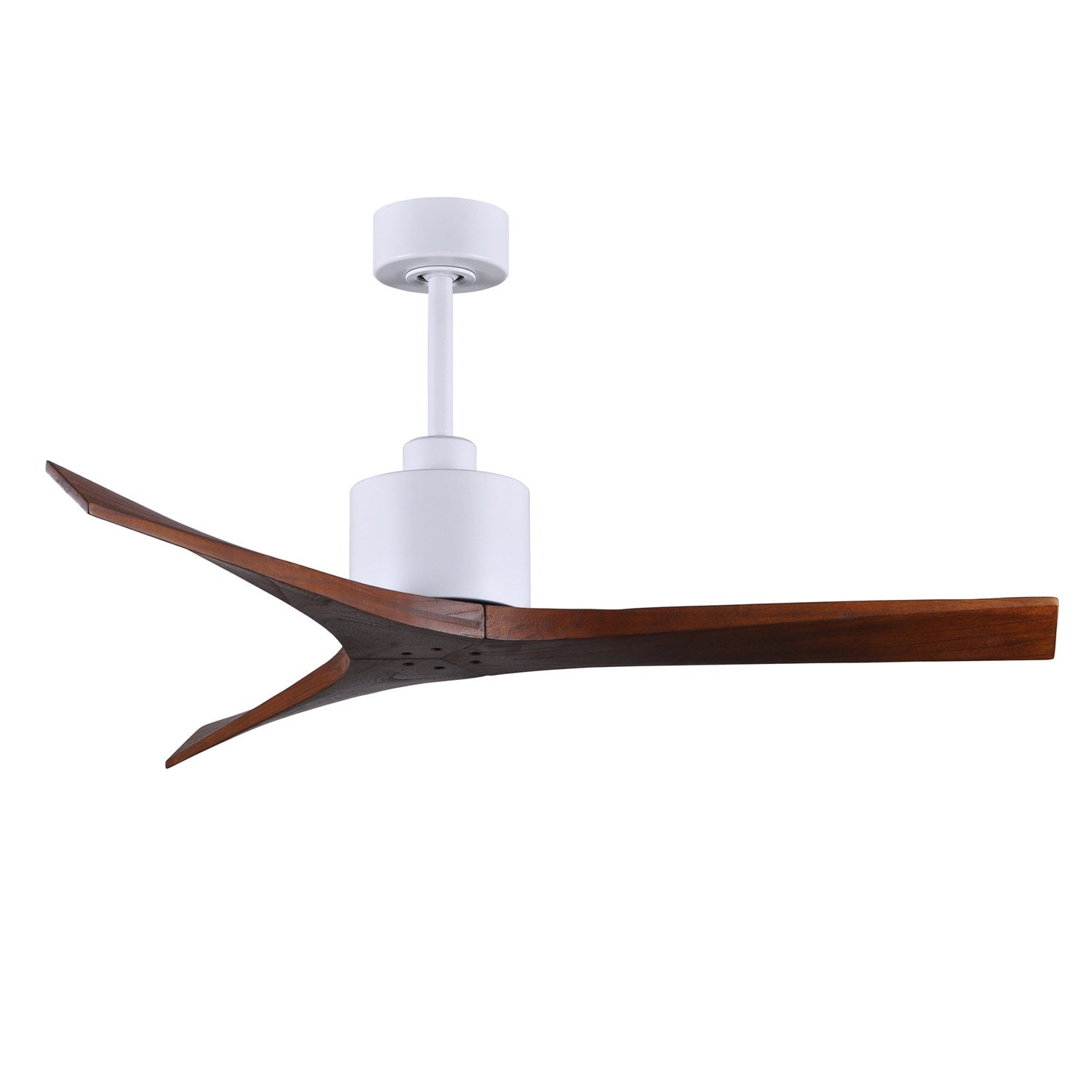 52in - Matte White - Walnut Blades by Matthews Fan Company