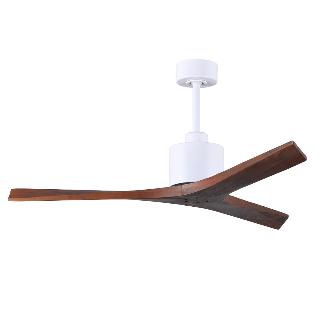 52in - Matte White - Walnut Blades