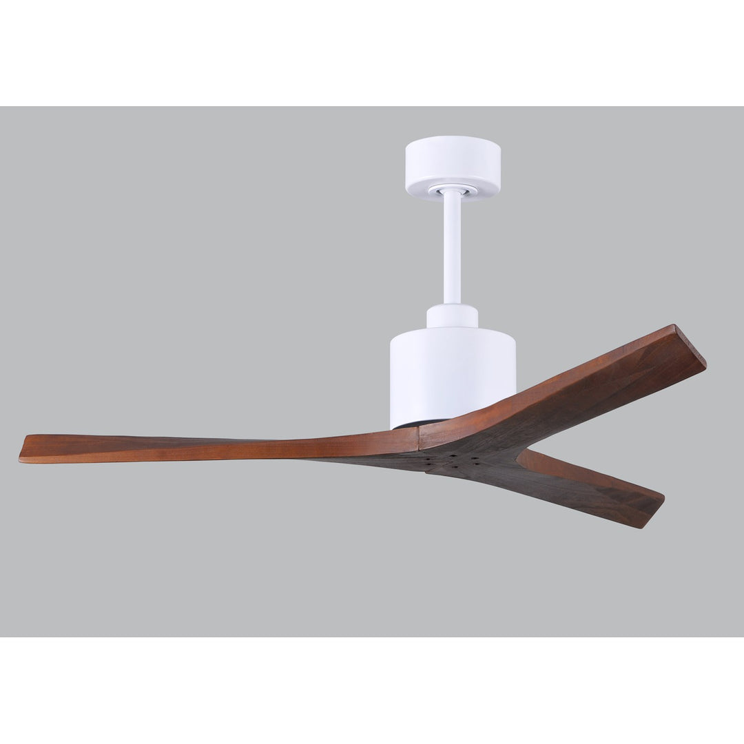 52in - Matte White - Walnut Blades