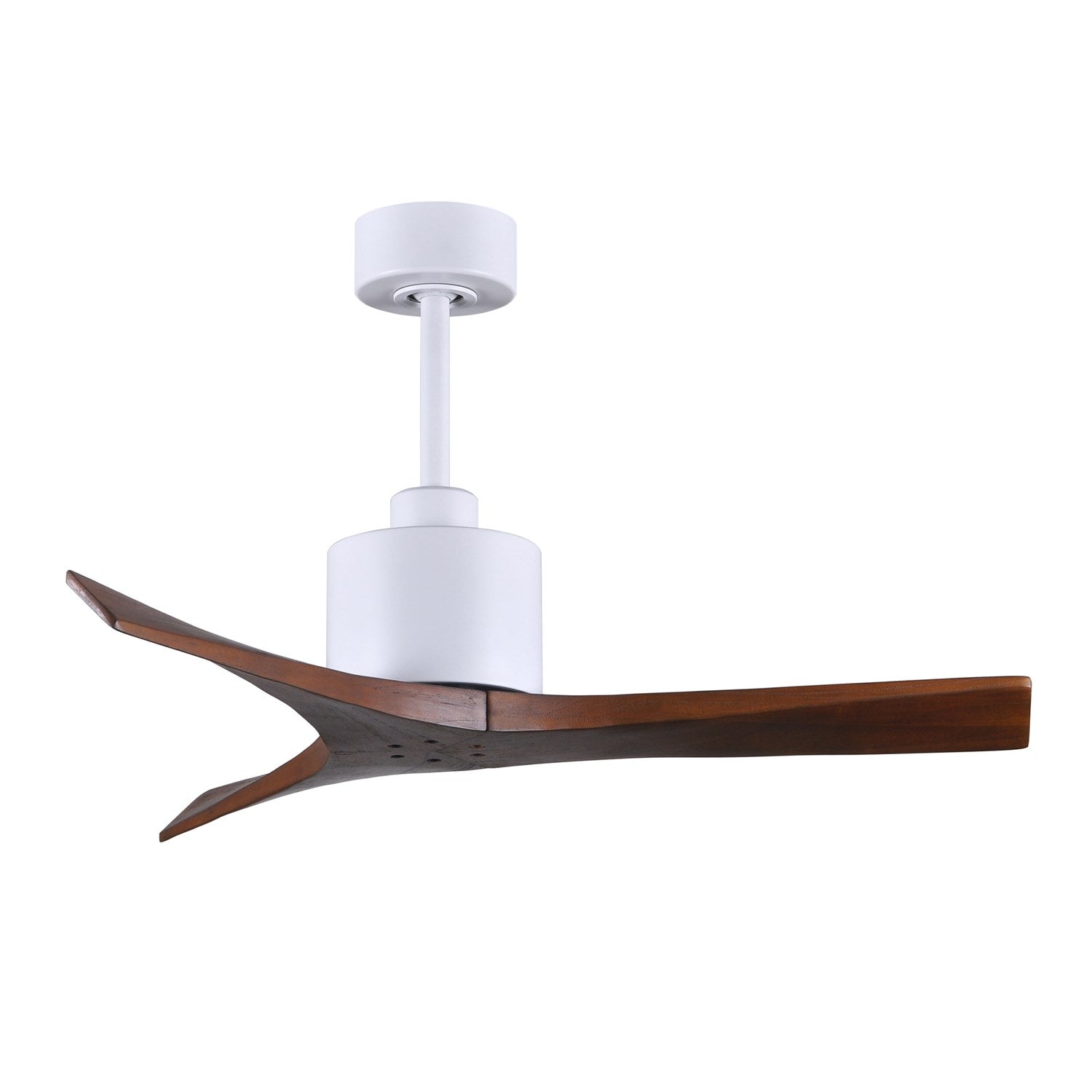 42in - Matte White - Walnut Blades by Matthews Fan Company