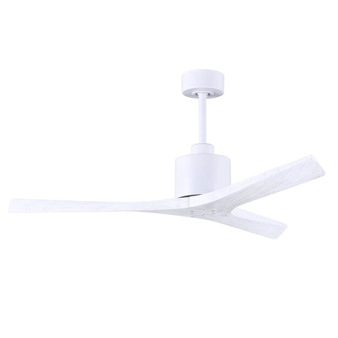 52in Ceiling Fan In Matte White And Matte White Blades