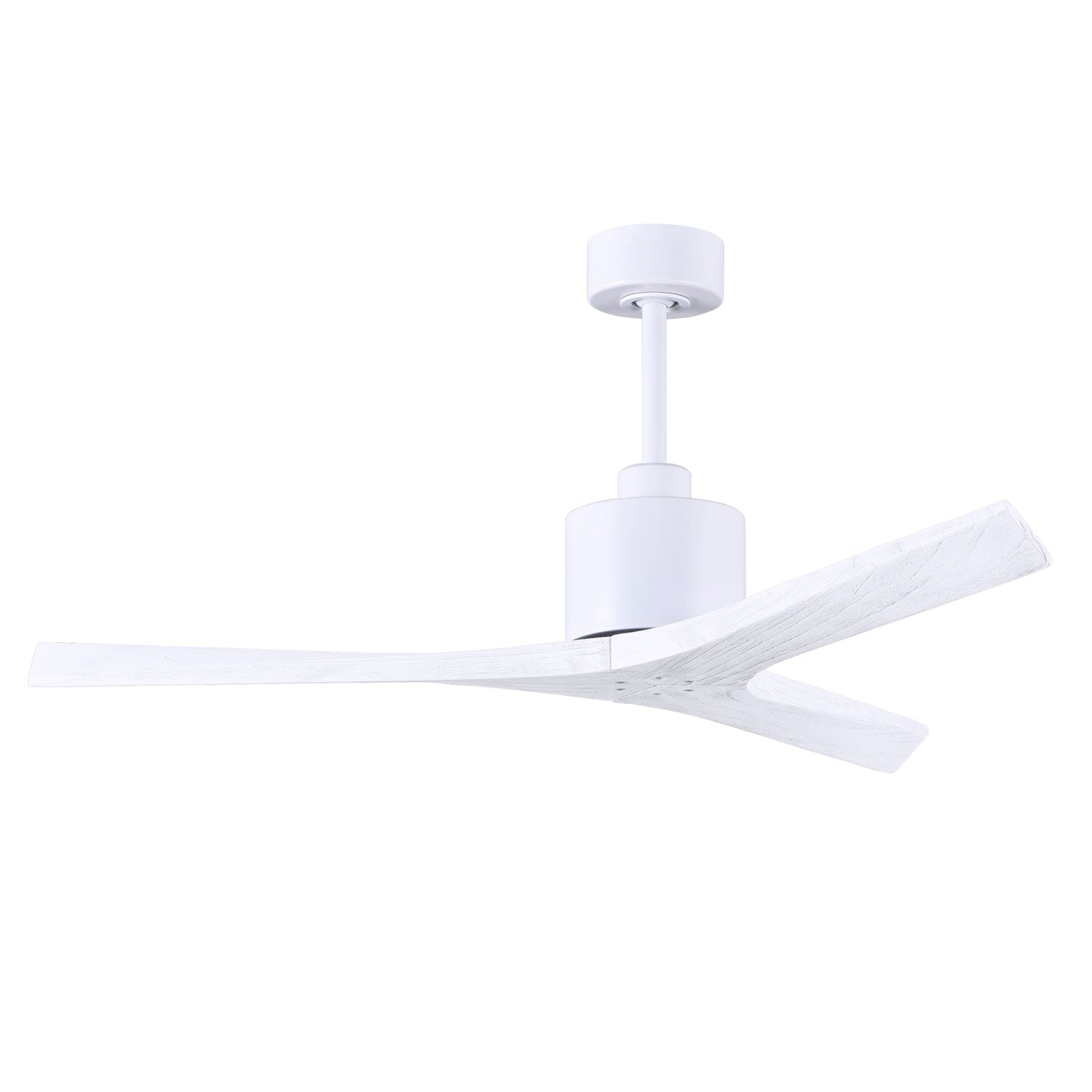 52in Ceiling Fan In Matte White And Matte White Blades