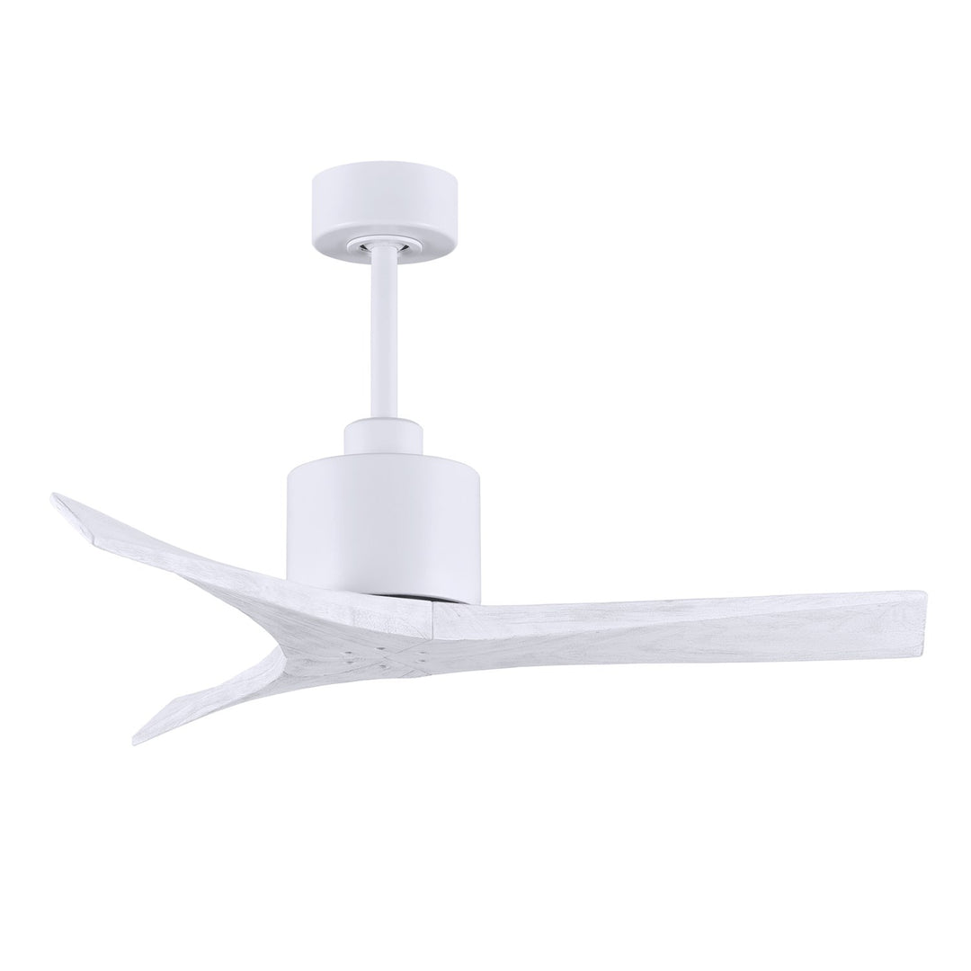 42in Ceiling Fan In Matte White And Matte White Blades by Matthews Fan Company