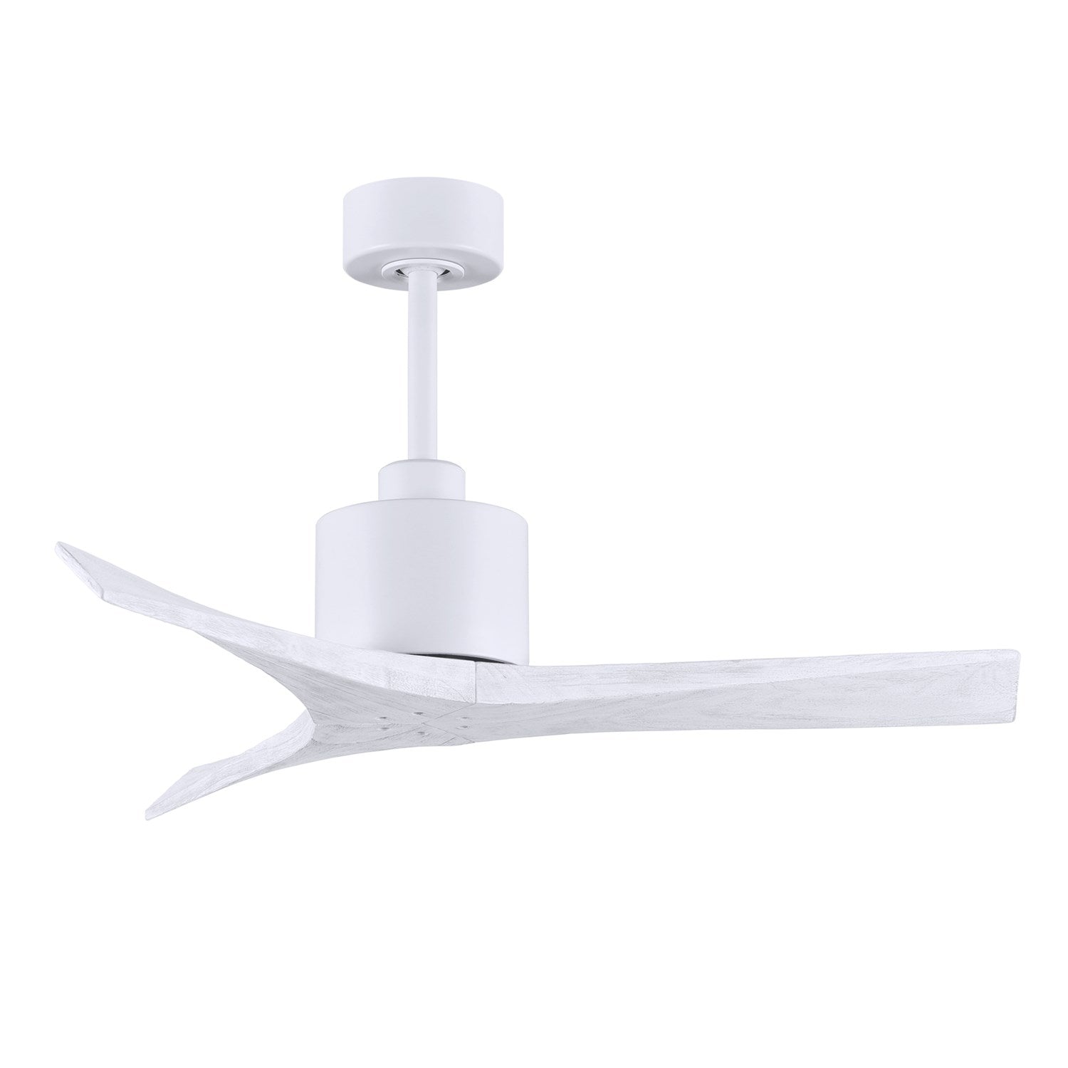 42in Ceiling Fan In Matte White And Matte White Blades by Matthews Fan Company