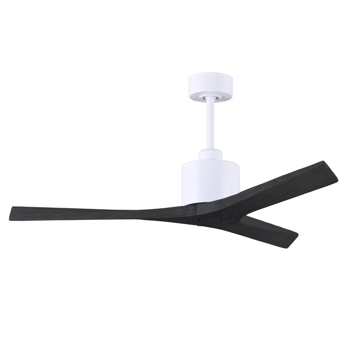 52in Ceiling Fan In Matte White And Matte Black Blades