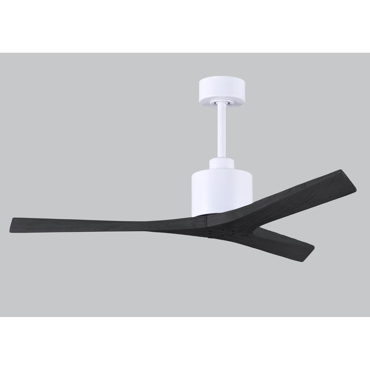 52in Ceiling Fan In Matte White And Matte Black Blades
