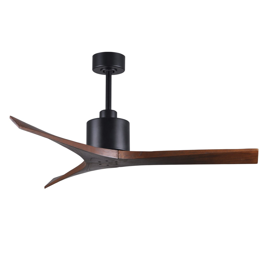 52in - Matte Black - Walnut Blades by Matthews Fan Company