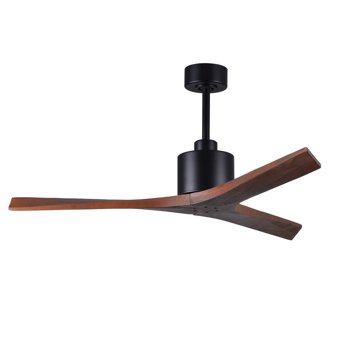 52in - Matte Black - Walnut Blades