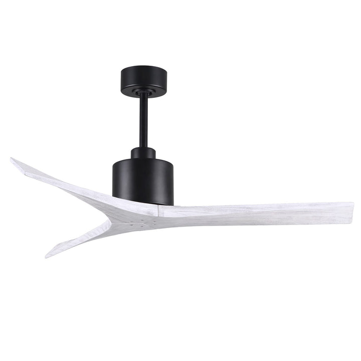 52in Ceiling Fan In Matte Black And Matte White Blades by Matthews Fan Company