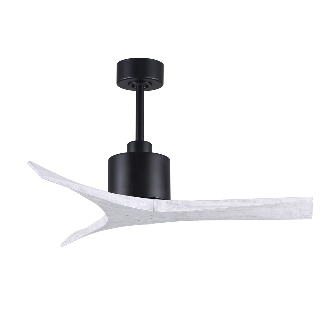42in Ceiling Fan In Matte Black And Matte White Blades by Matthews Fan Company