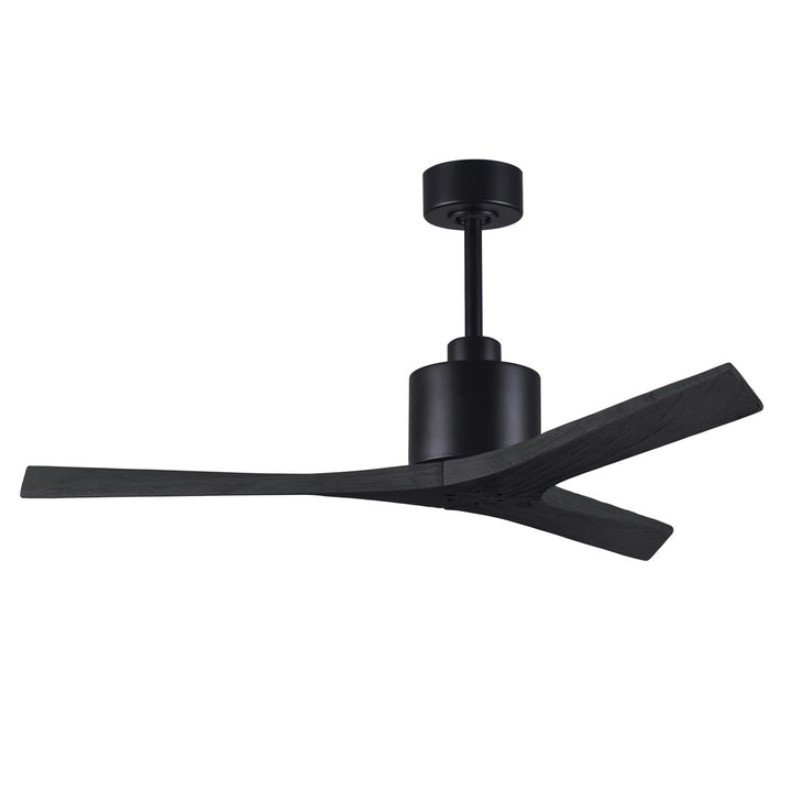 52in Ceiling Fan In Matte Black And Matte Black Blades
