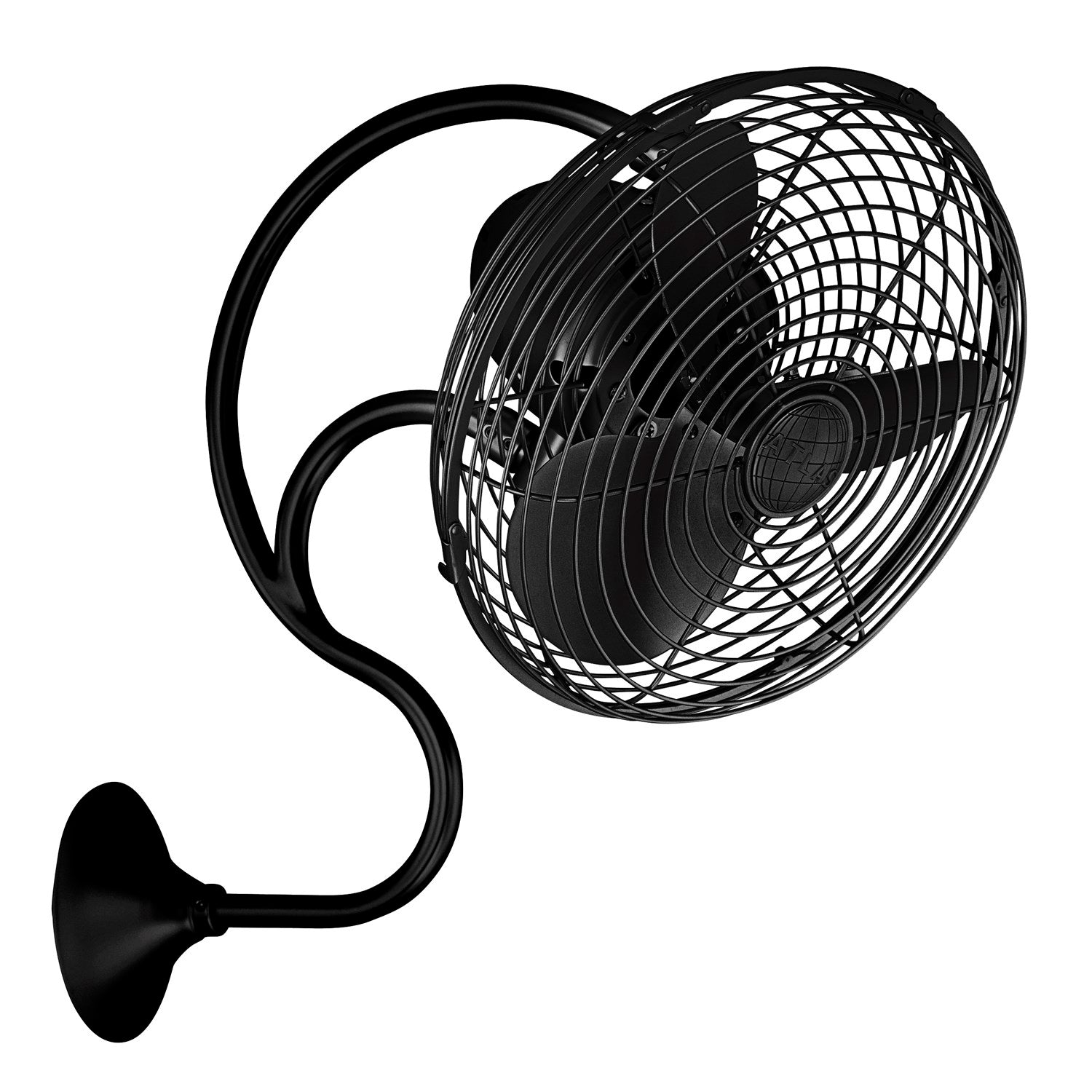 atte Black Wall Fan by Matthews Fan Company