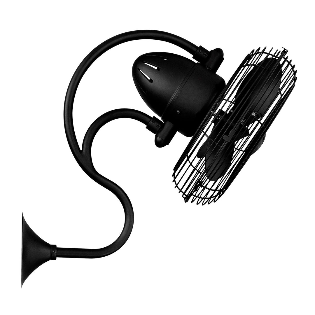 atte Black Wall Fan